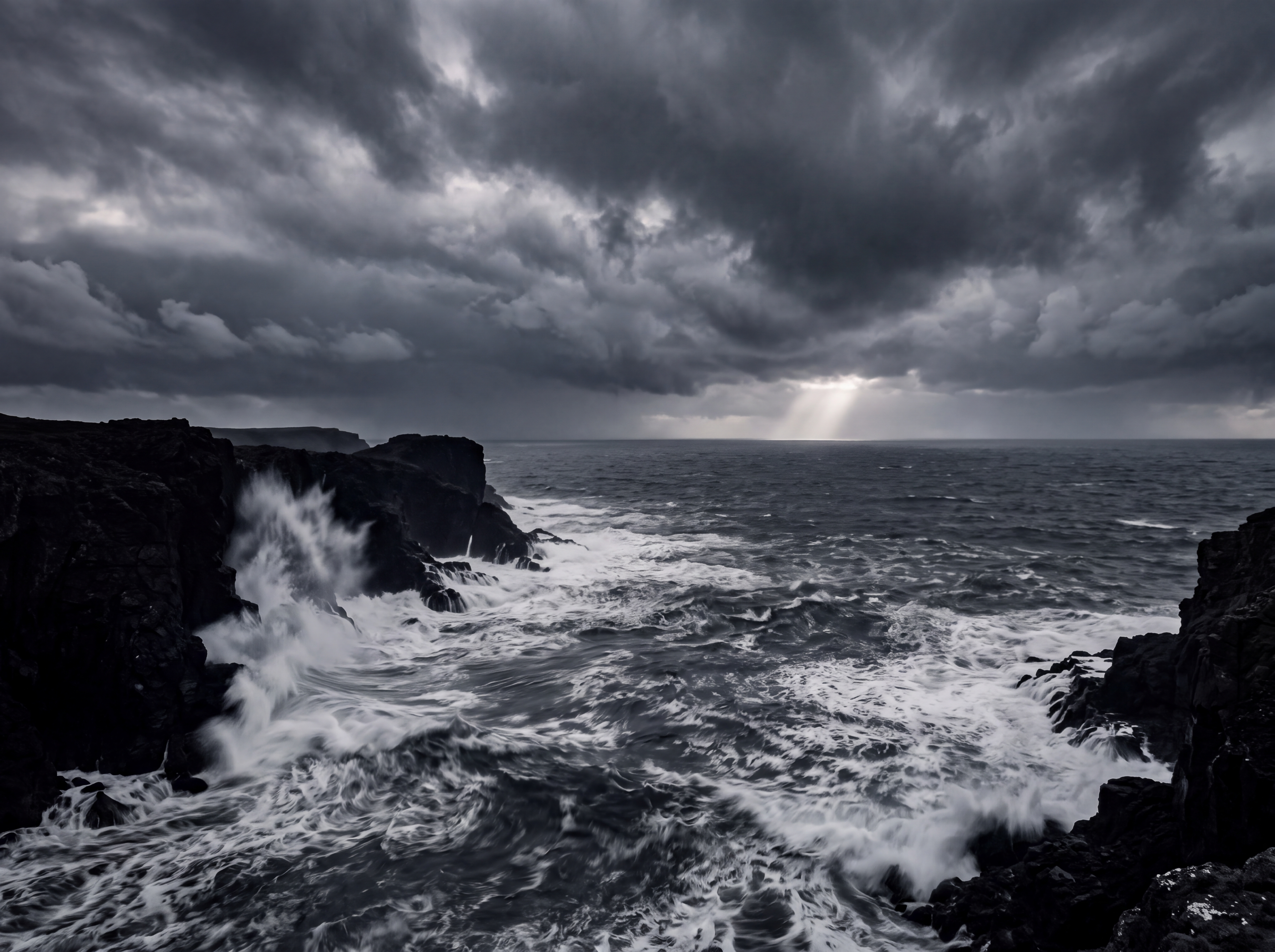 Stormy Coast — original art print