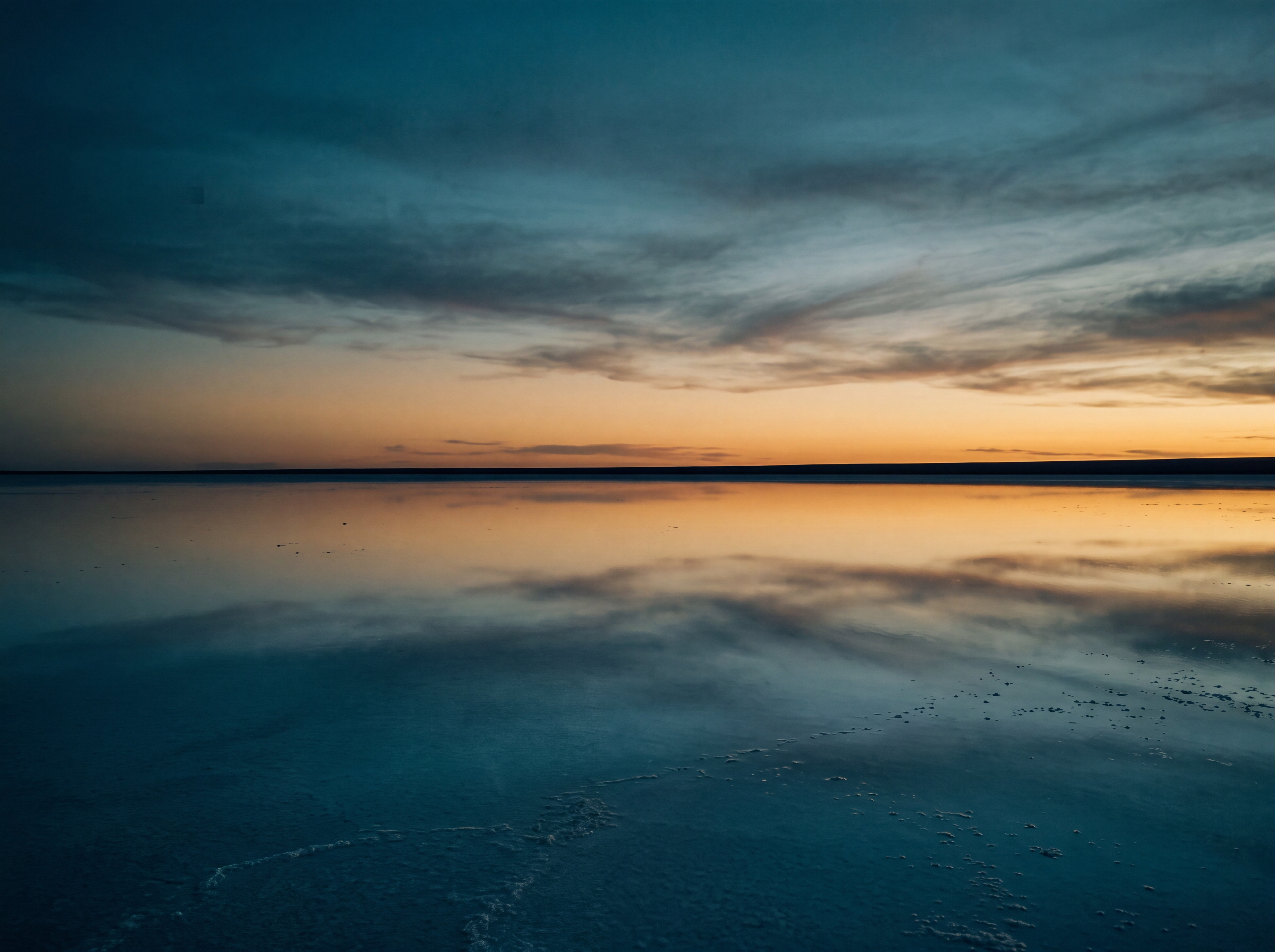 Twilight Salt Flat — original art print