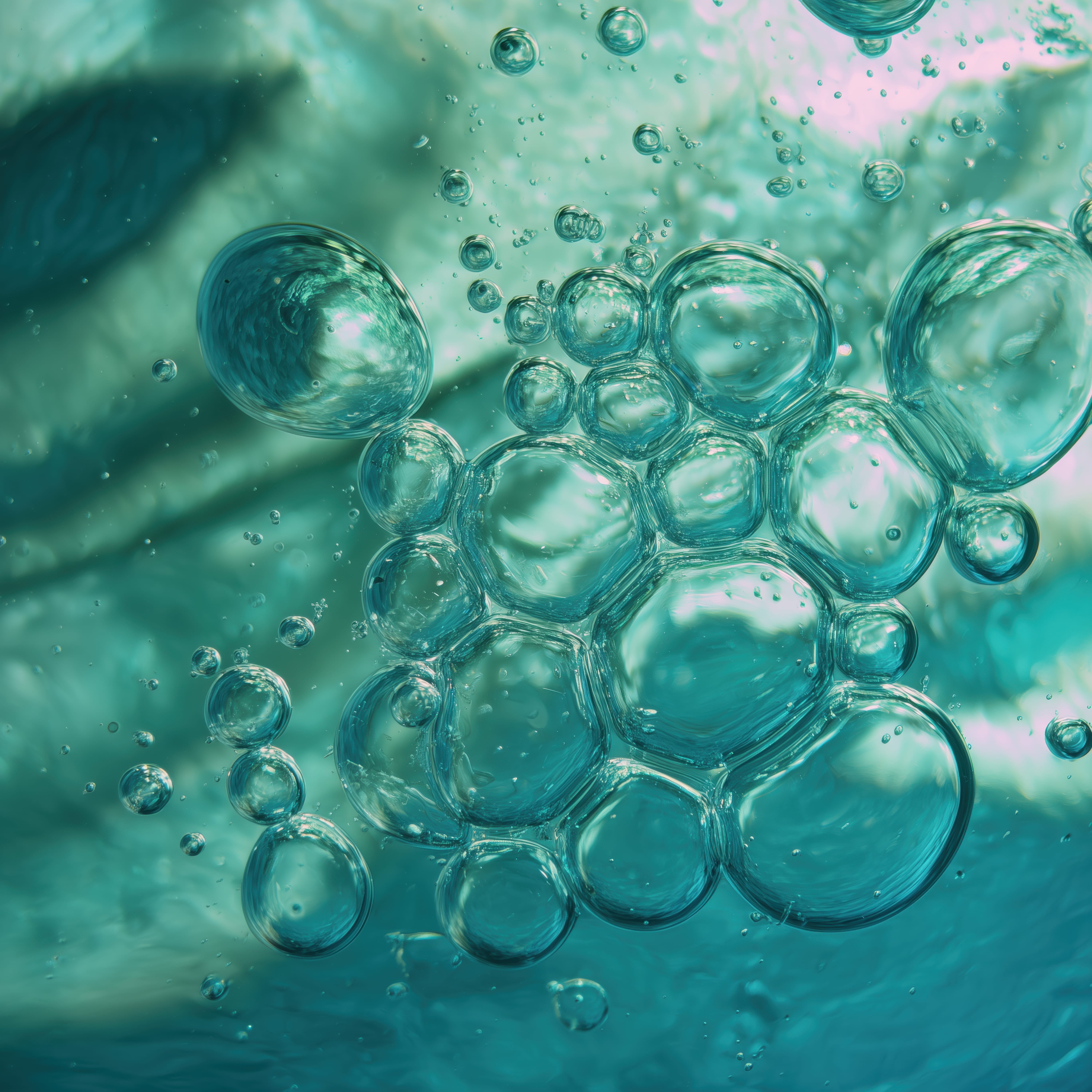 Aqua Bubbles — original art print