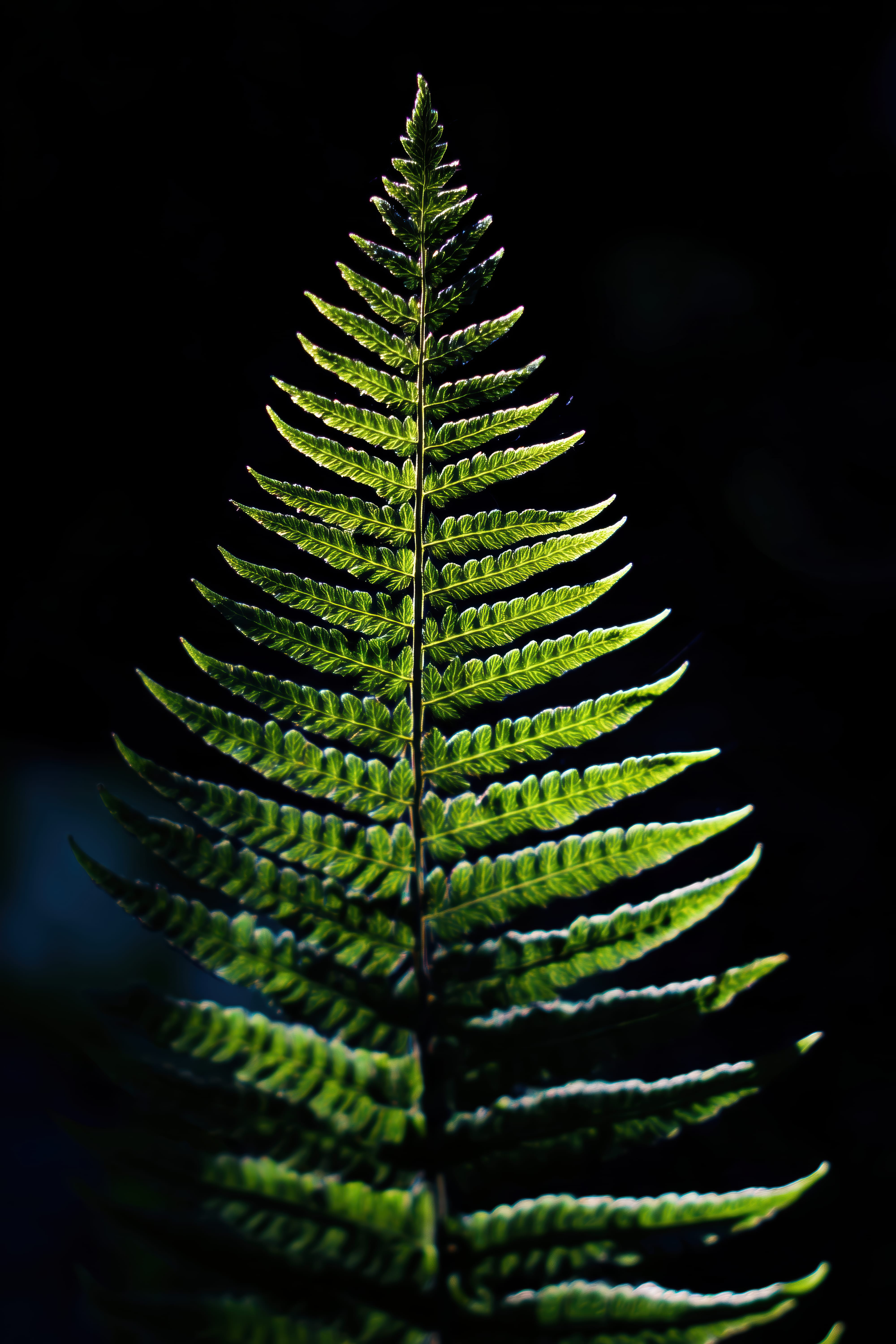 Backlit Fern — original art print