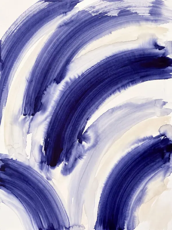 Indigo Arcs print