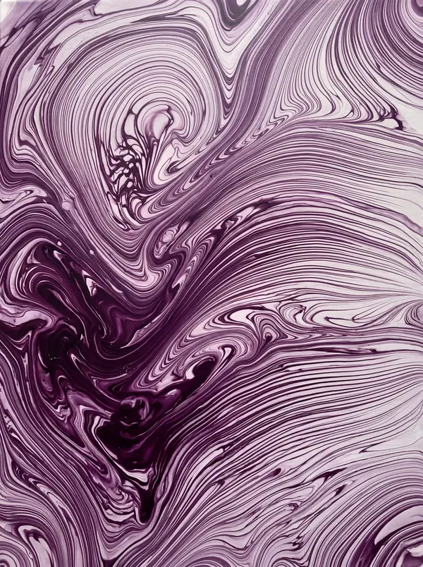 Plum Marbling print