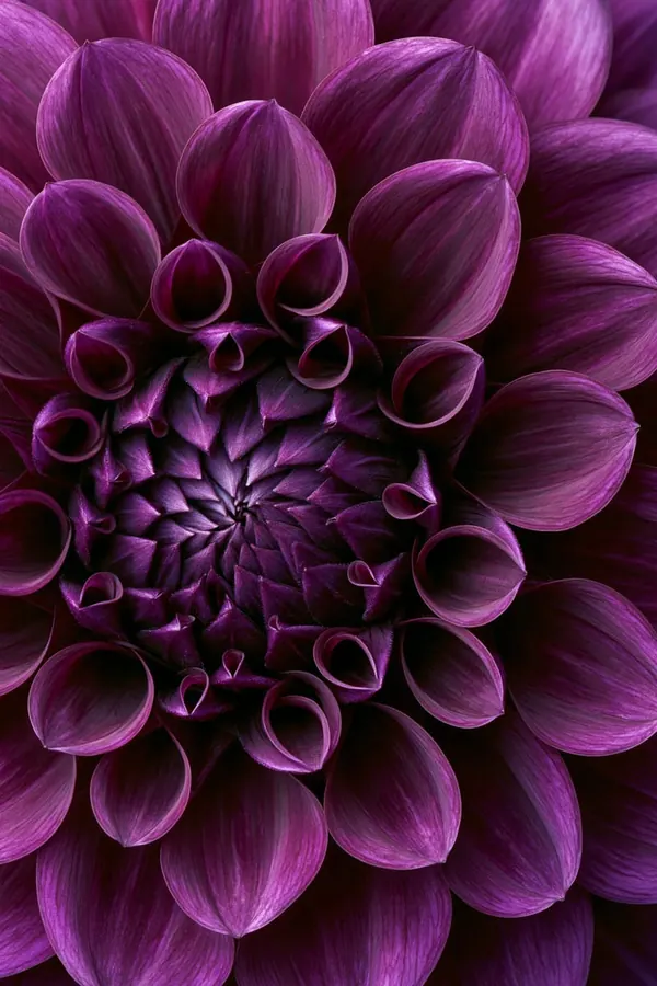 Plum Dahlia print
