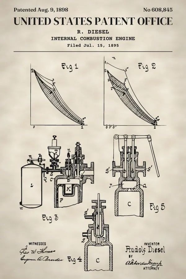 Diesel engine print