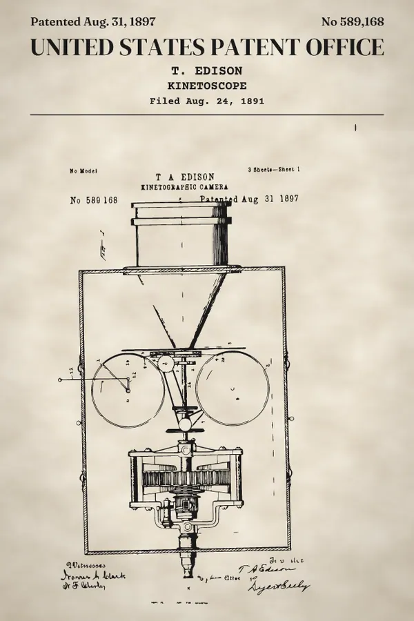 Edison kinetoscope print