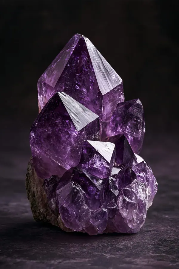 Dark Ground Amethyst print