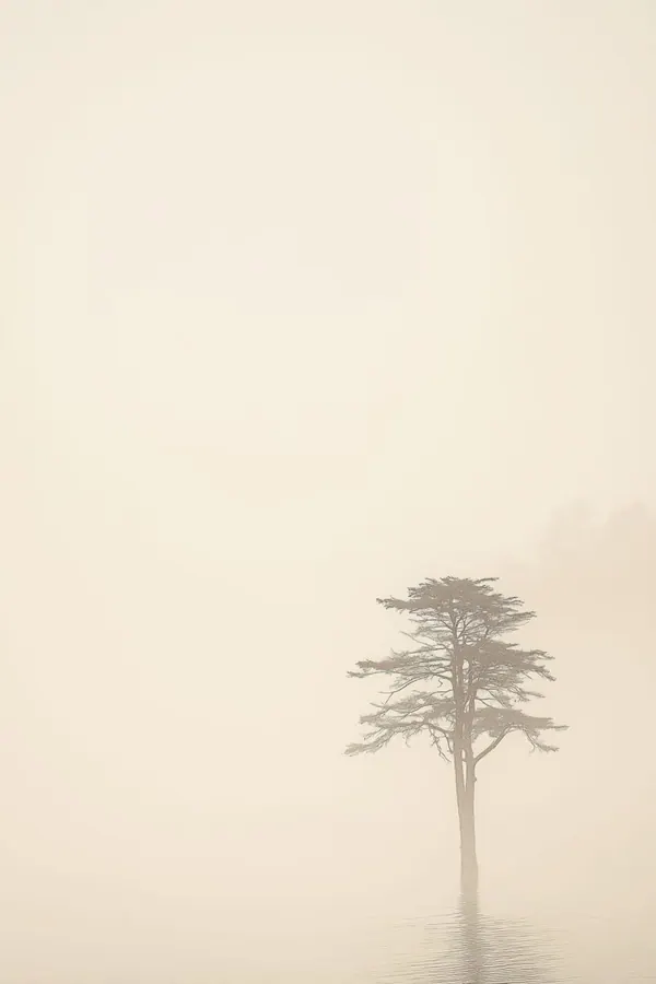 Cypress in Mist print