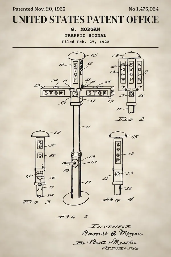 Morgan traffic signal print