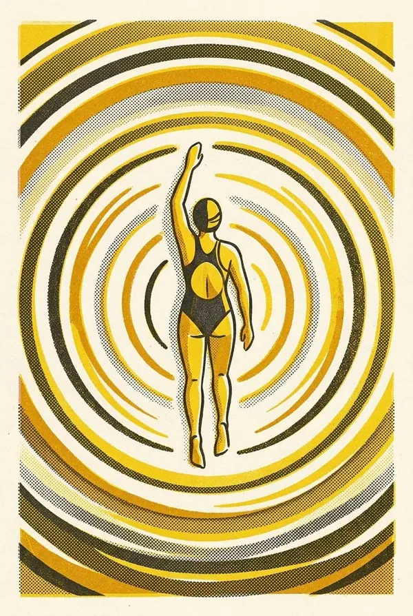 Ripples, Front Crawl print