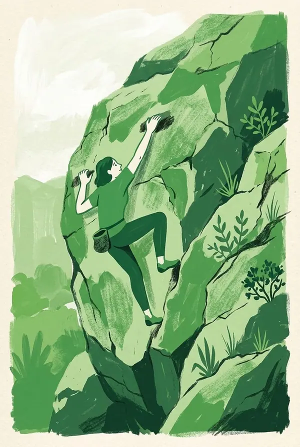 The Green Boulder print
