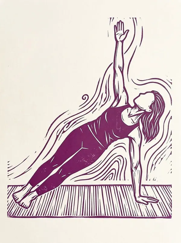 Side Plank print