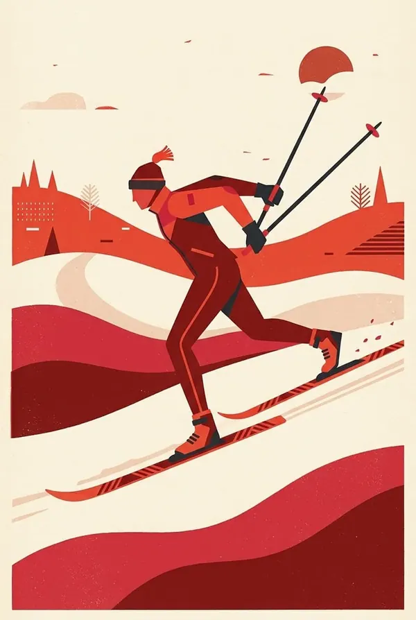 Red Ridge Glide print