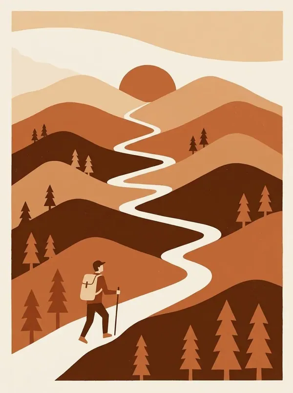 The Long Trail print