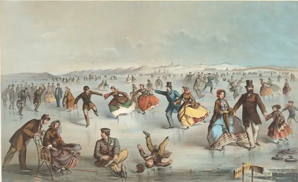 Skating in Central Park print