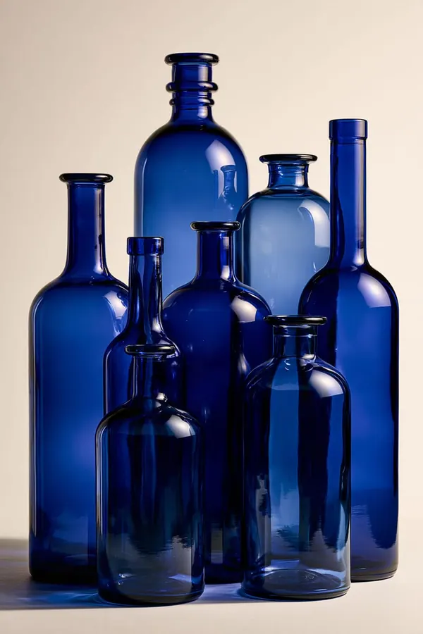 Cobalt Bottles print