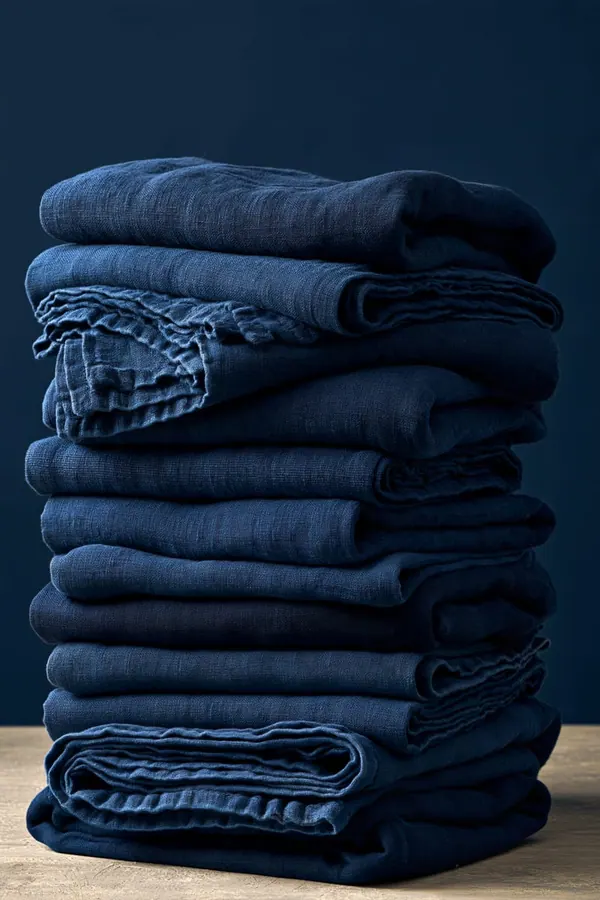 Indigo Linen print