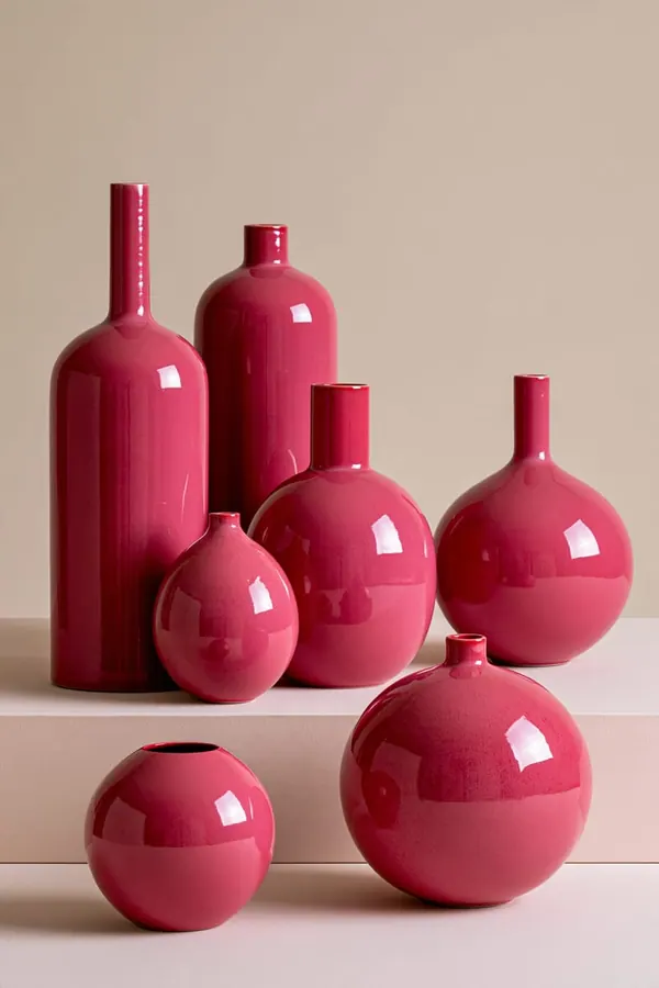 Pink Glazed Vessels print