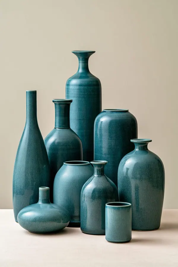 Teal Vessels print