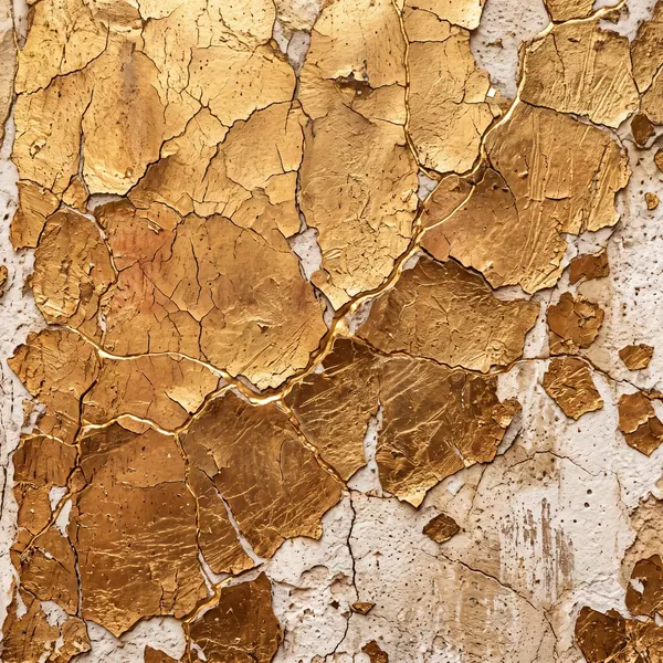 Cracked Gold Leaf print