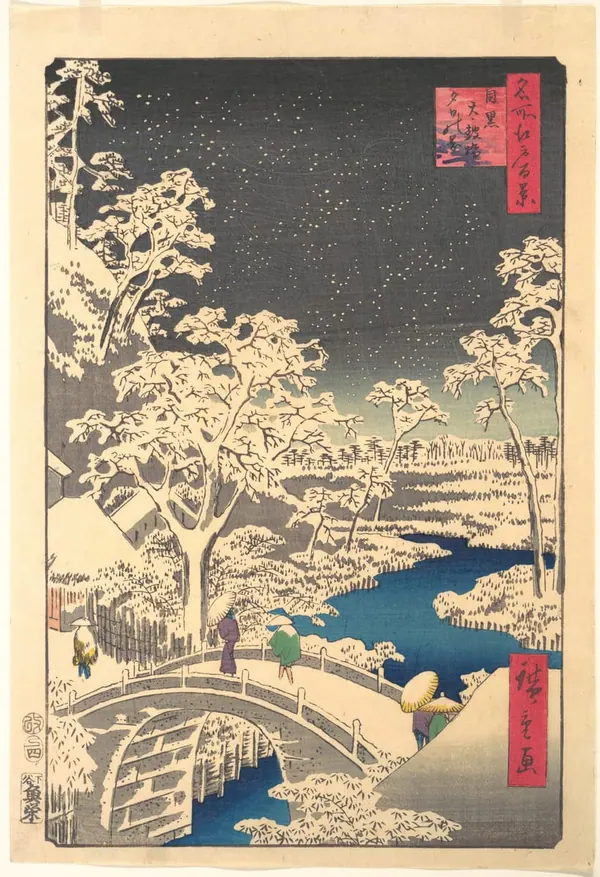 The Snowbound Bridge print