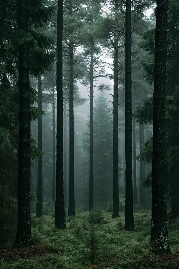 Standing Pines print