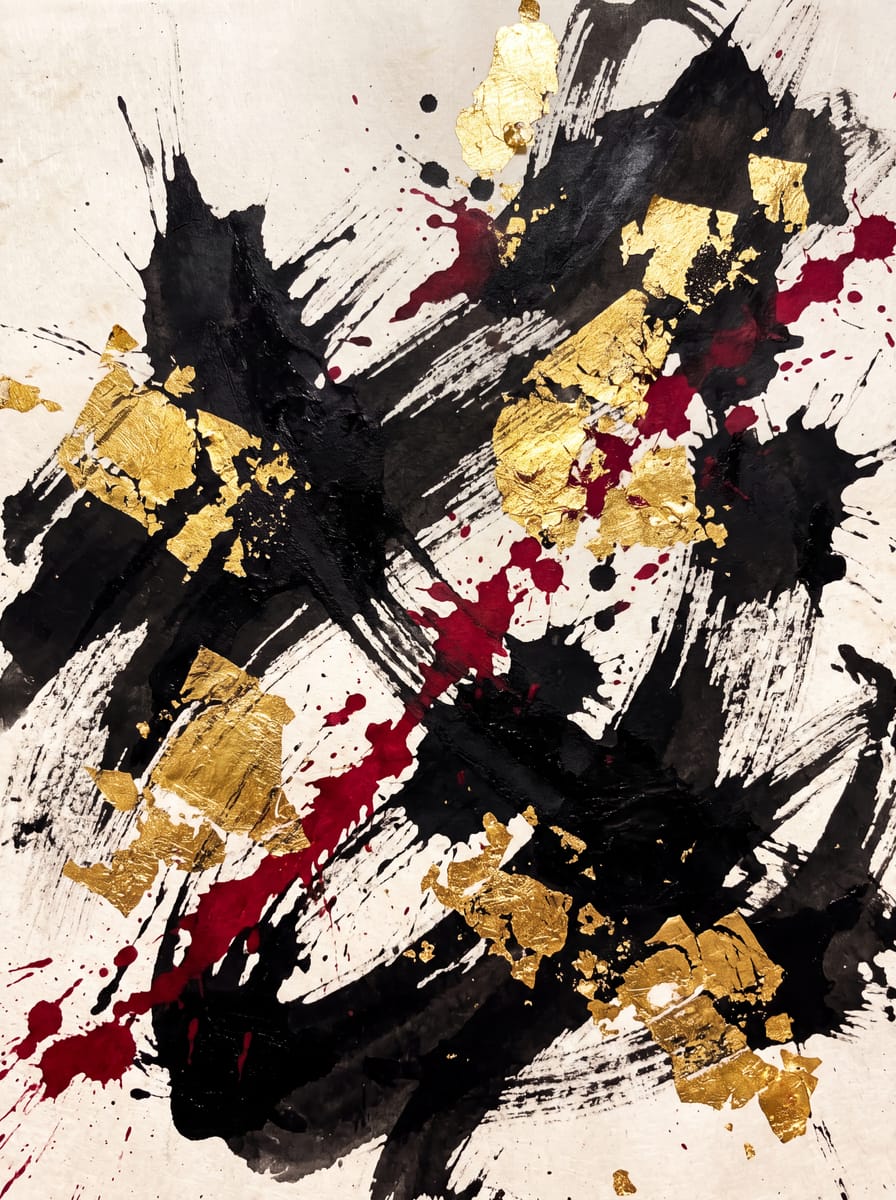 Ink & Gold print