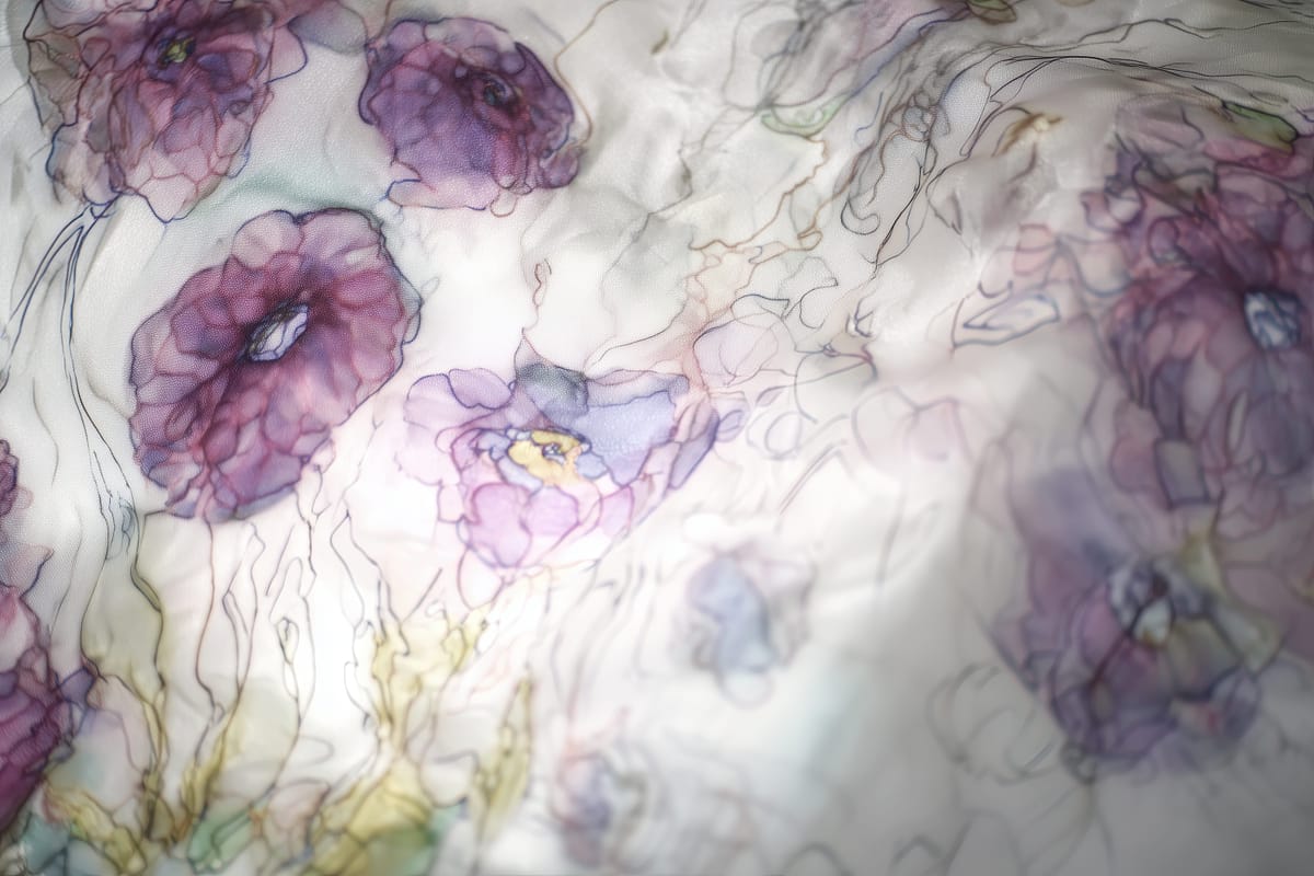 Ink on Silk II print