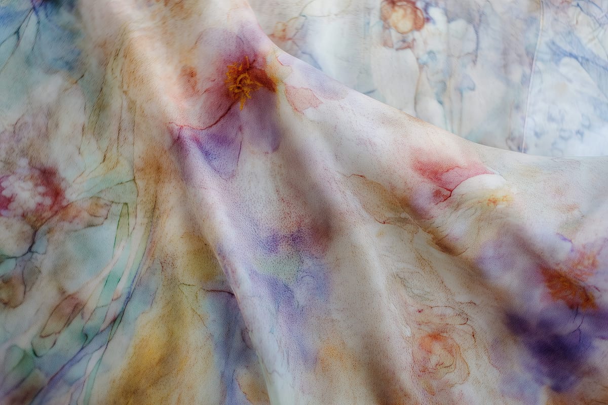 Ink on Silk I print