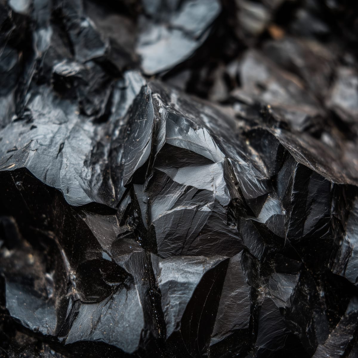 Obsidian Facets print