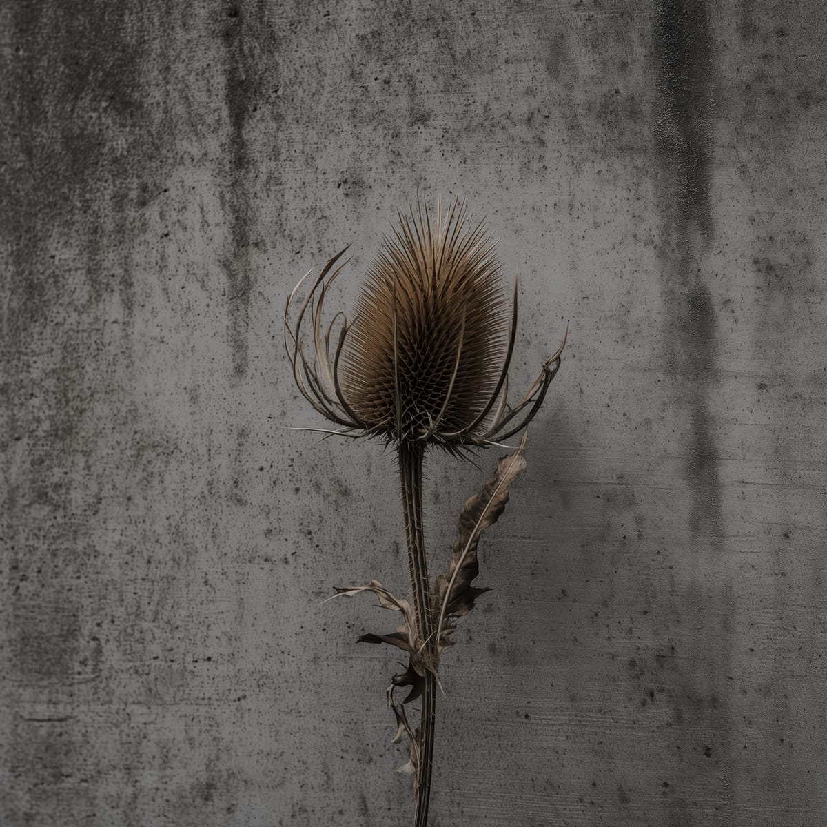 Thistle on Concrete print