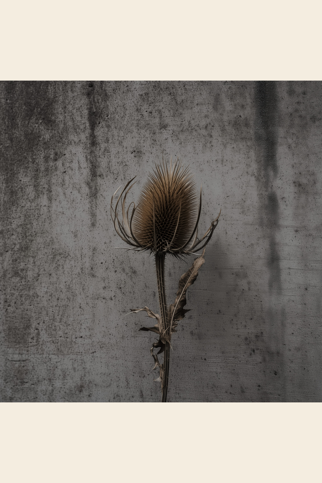 Thistle on Concrete print