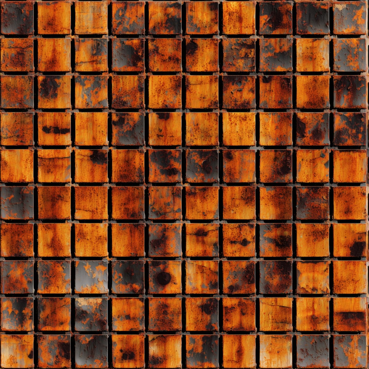 Rust Grid print