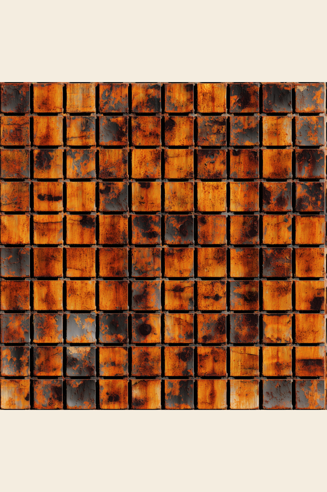Rust Grid print