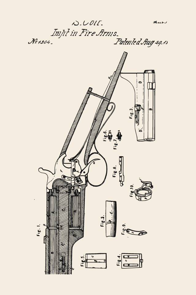 Colt revolver print