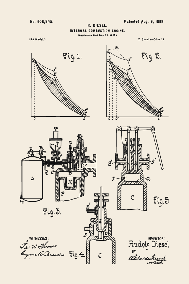 Diesel engine print