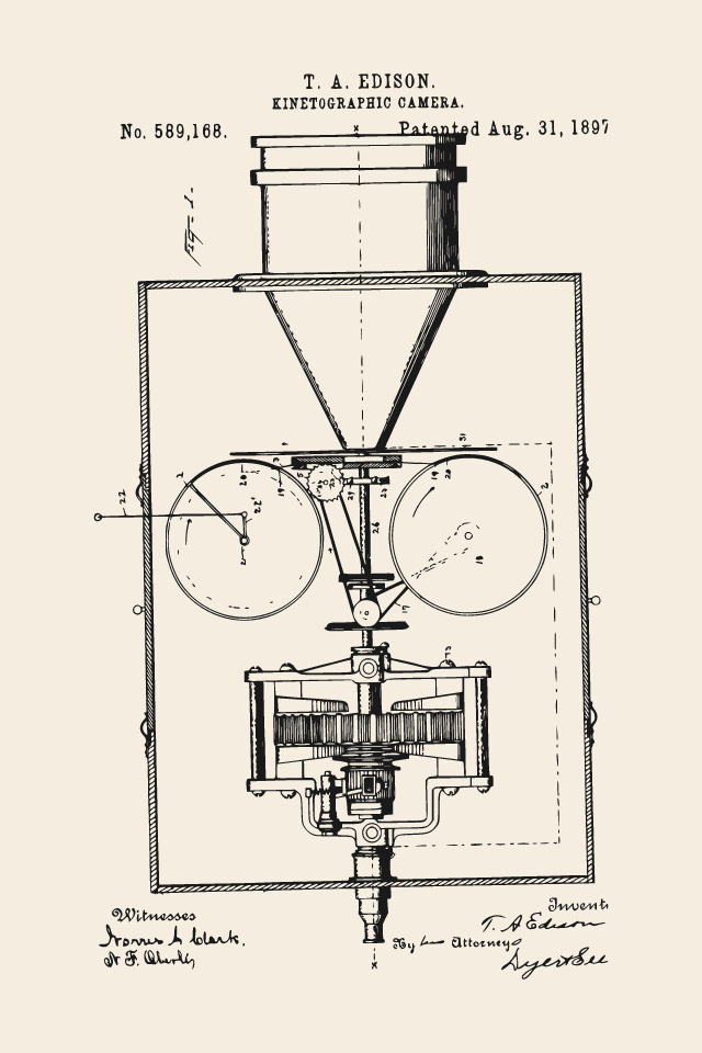 Edison kinetoscope print