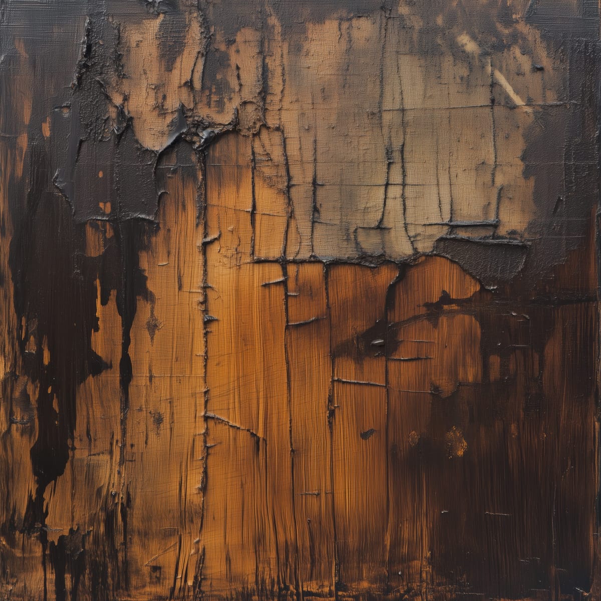 Amber Craquelure print