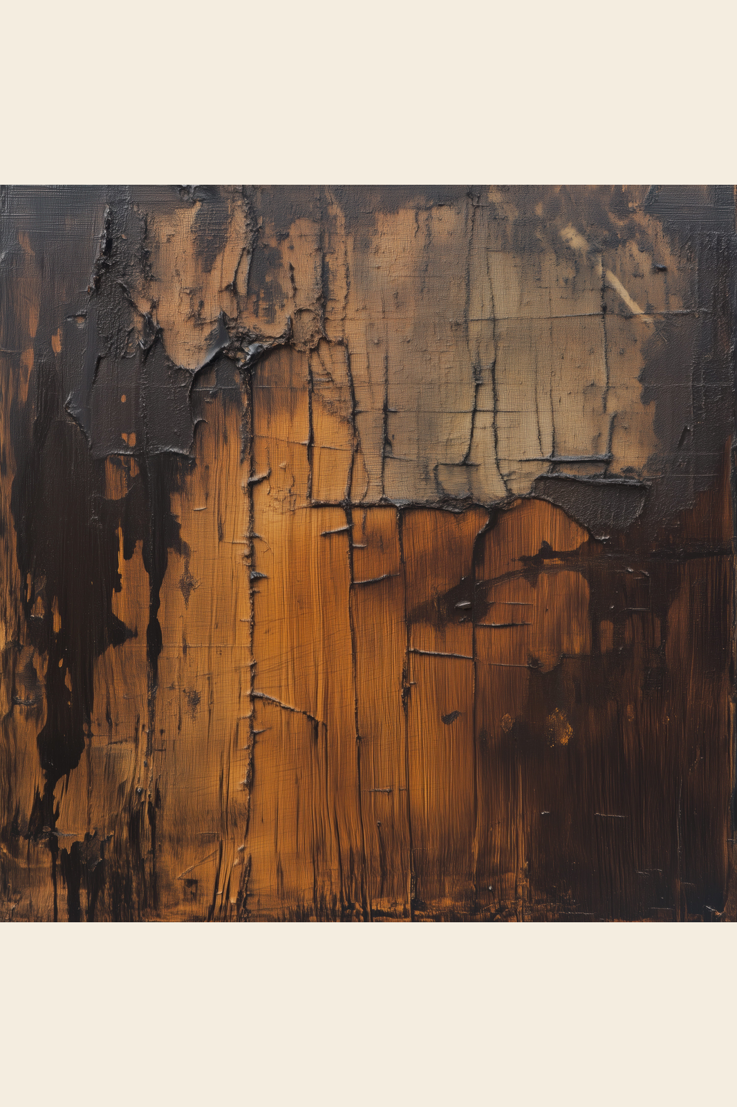 Amber Craquelure print