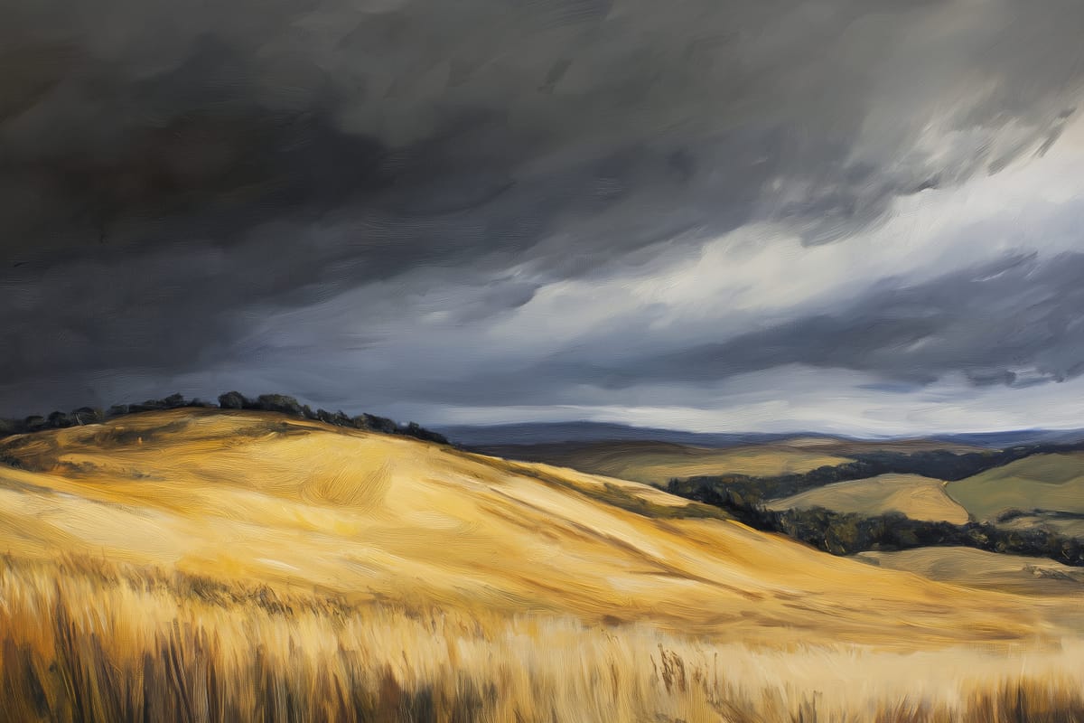 Gold Before Rain print