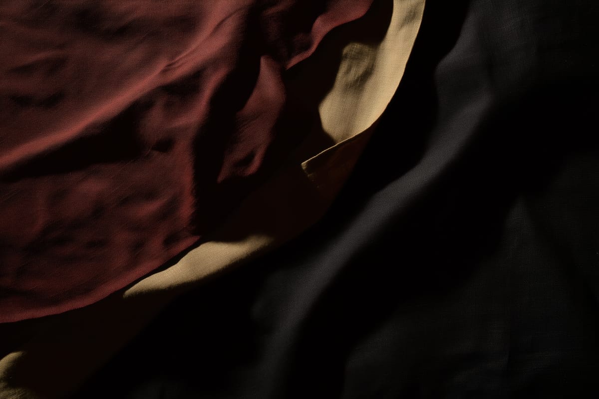 Oxblood Linen print