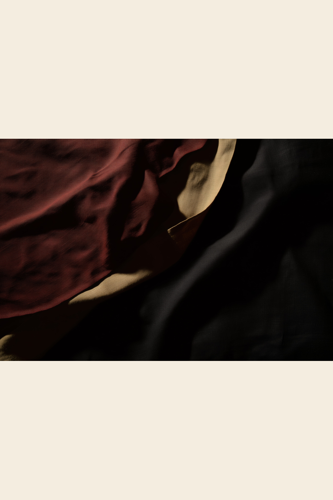 Oxblood Linen print