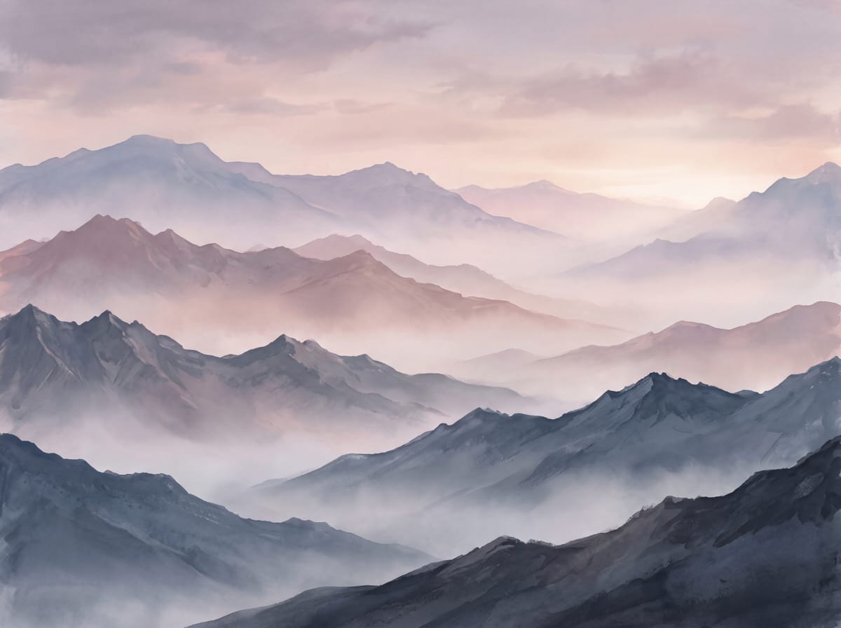Misty Mountains print