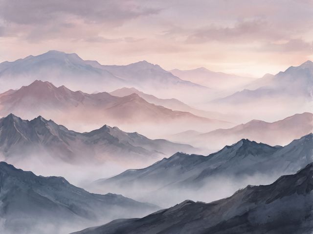 Misty Mountains print