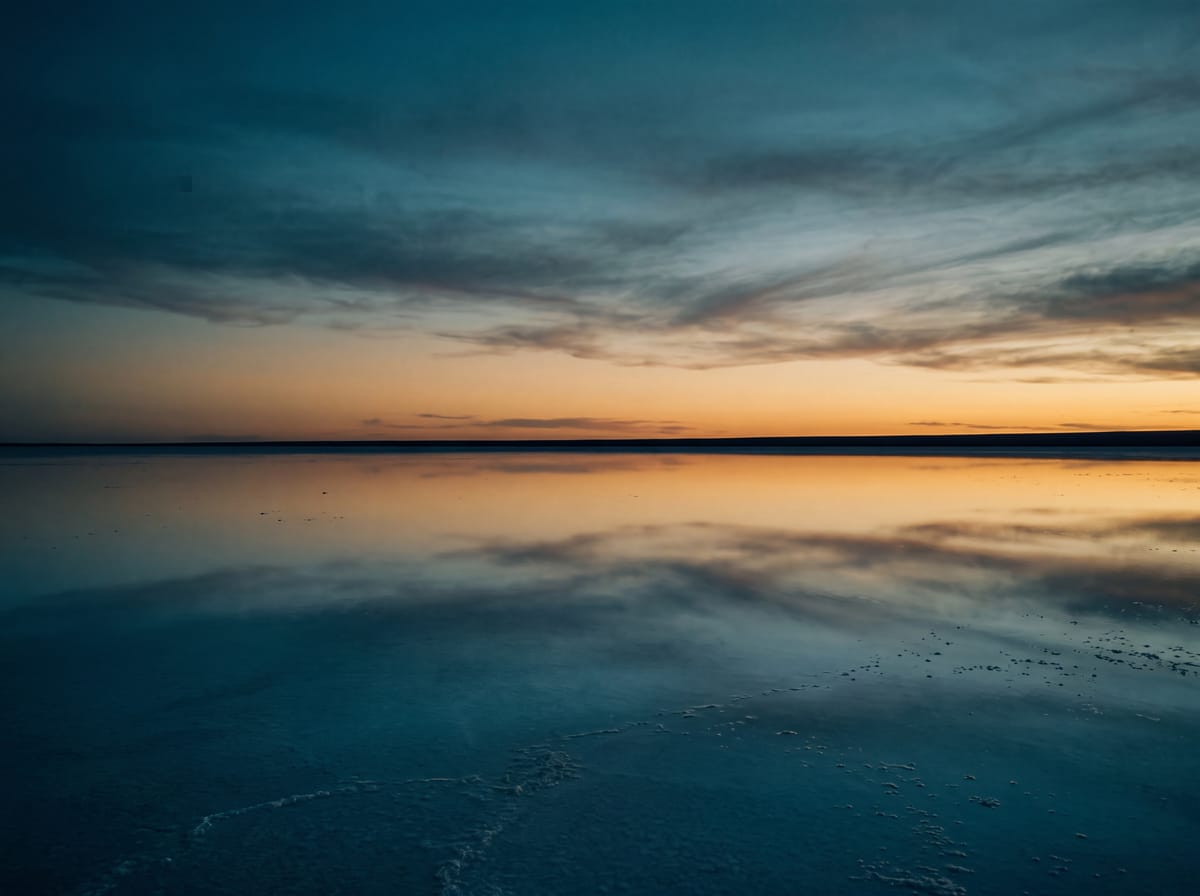 Twilight Salt Flat print