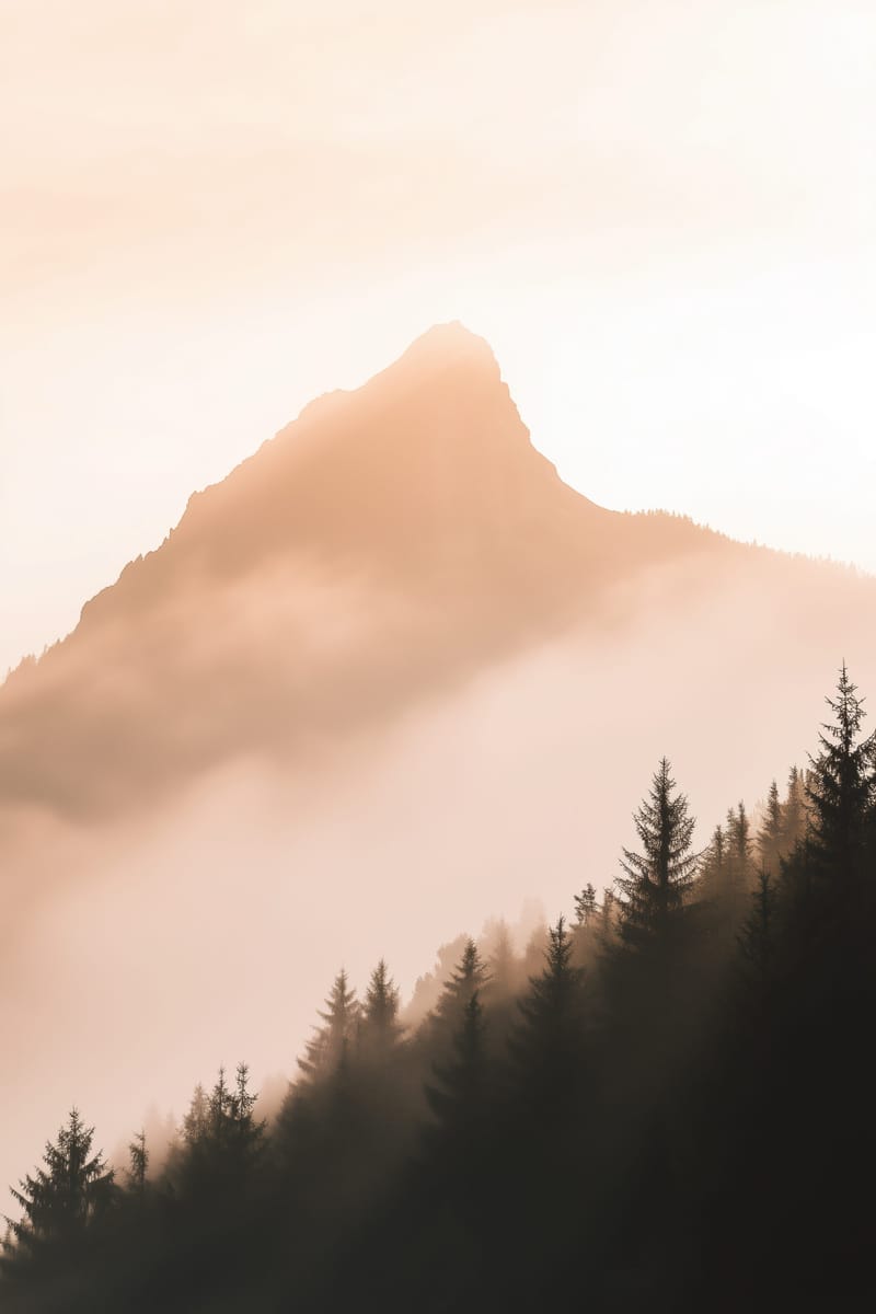 Peak at First Light print