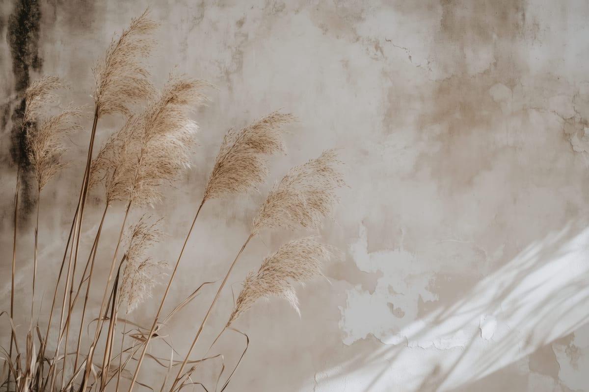 Pampas on Plaster print