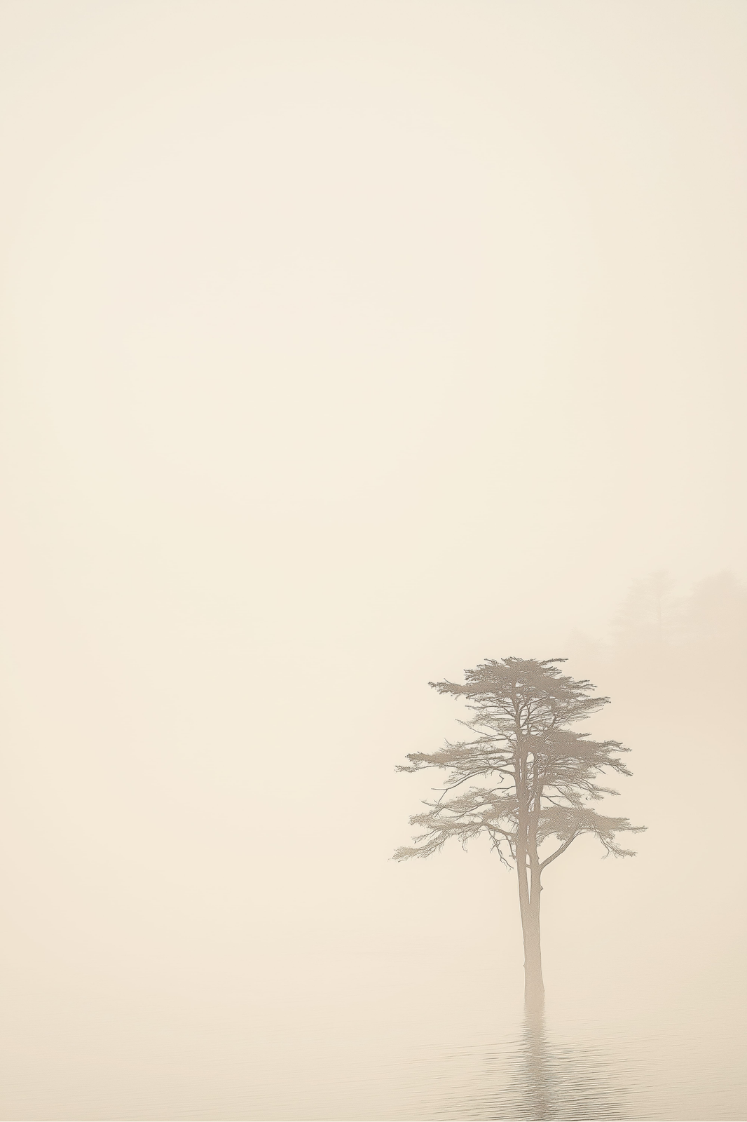 Cypress in Mist print
