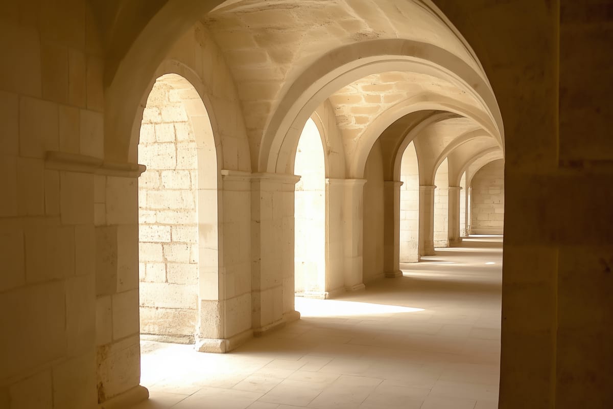 Limestone Cloister print