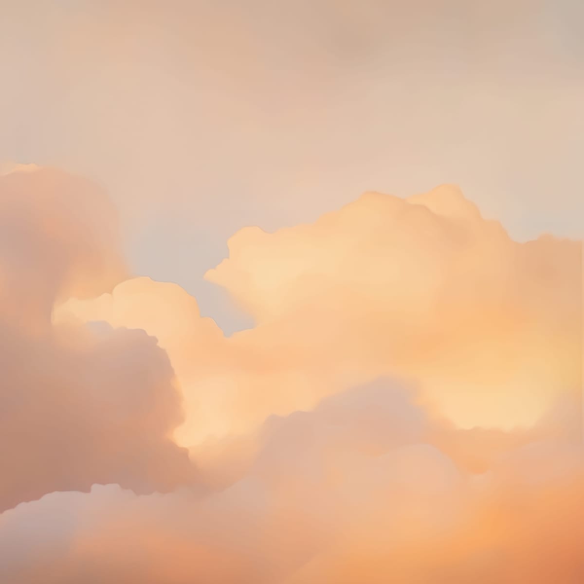 Peach Sky print