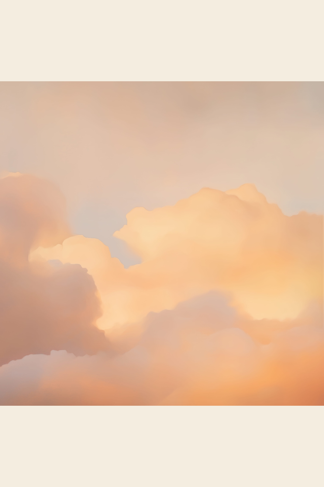 Peach Sky print